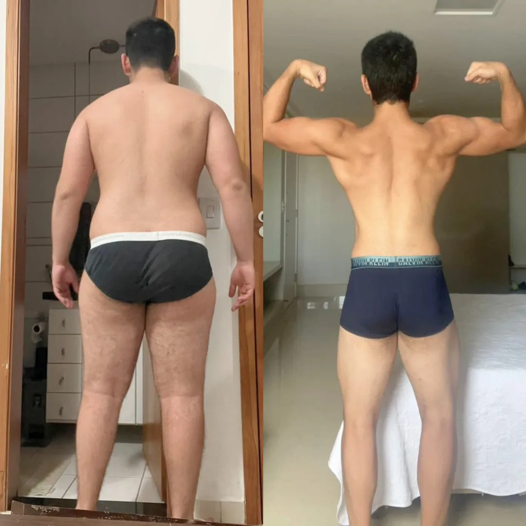 Resultado de aluna Verus — antes e depois
