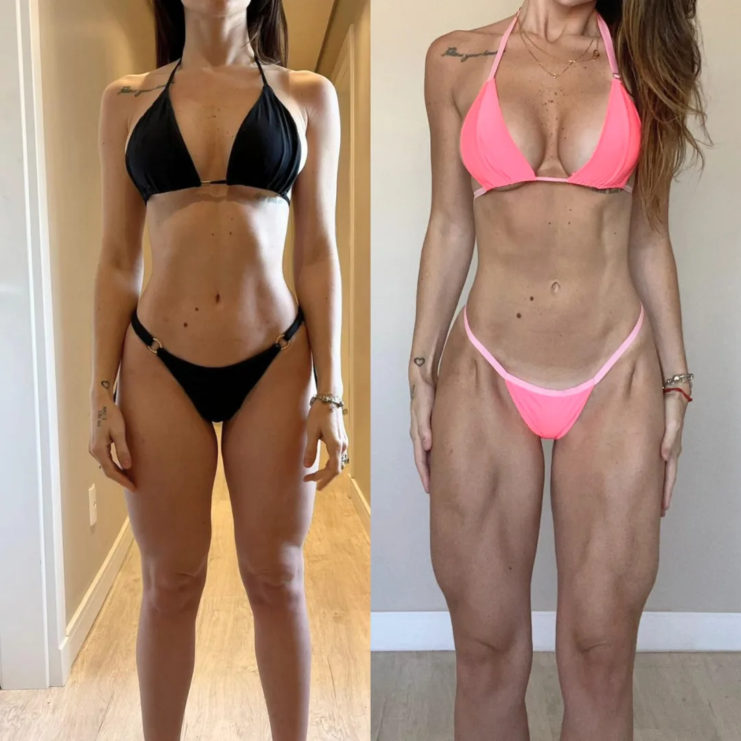 Resultado de aluna Verus — antes e depois