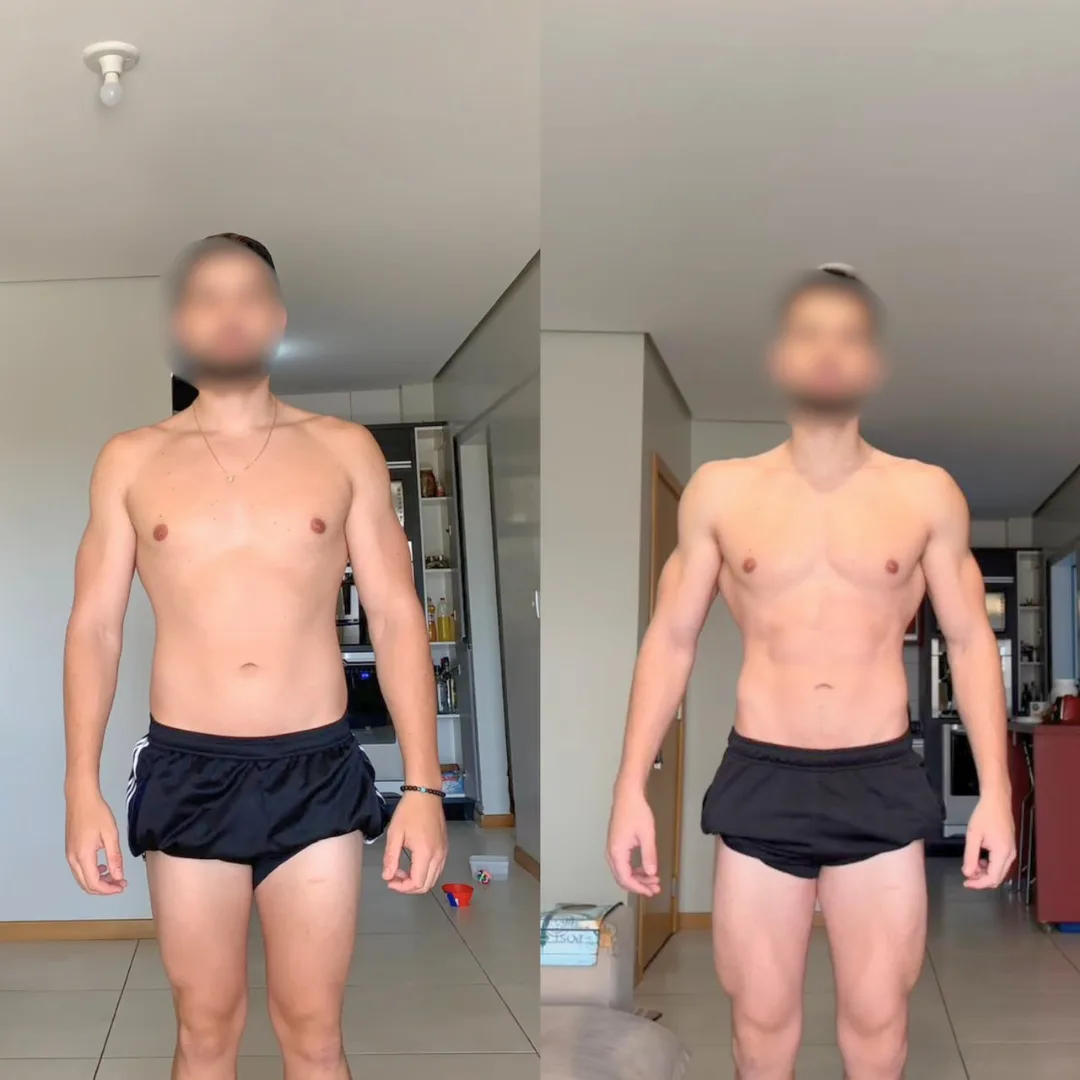 Resultado de aluna Verus — antes e depois